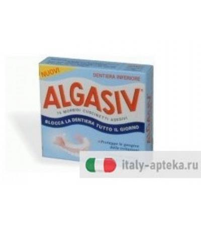 Algasiv Cuscinetti Adesivi Protesi Inferiore 15 Pezzi