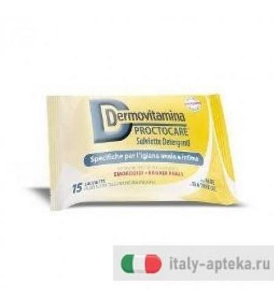 Dermovitamina  Proctocare 15 Salviette Detergenti