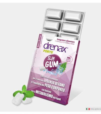 Drenax Forte Slim Gum Dimagrante 9 Chewing Gum