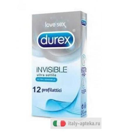 Durex Invisible Profilattici 12 Pezzi