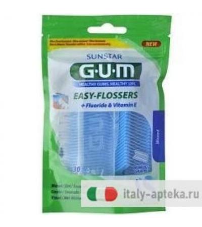 Gum Easy Flossers Forcelle 30 Pezzi