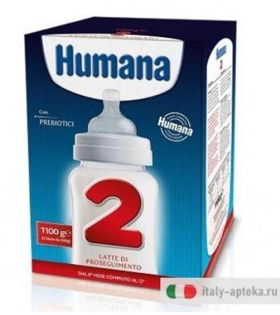 Humana 2 Con Prebiotici 1100g