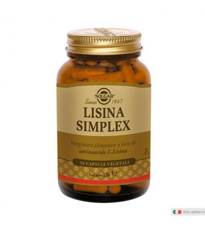 Lisina Simplex Solgar 50 Capsule