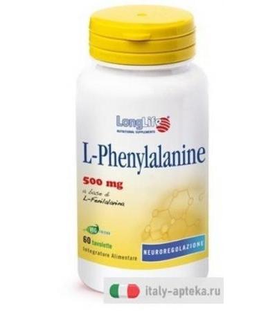 Longlife L-Phenylanine 500mg 60 Tavolette