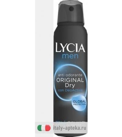 Lycia Spray Gas Antiodorante Men Original Dry
