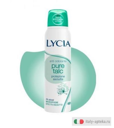 Lycia Spray Pure Talc Antiodorante Effetto Asciutto 150ml