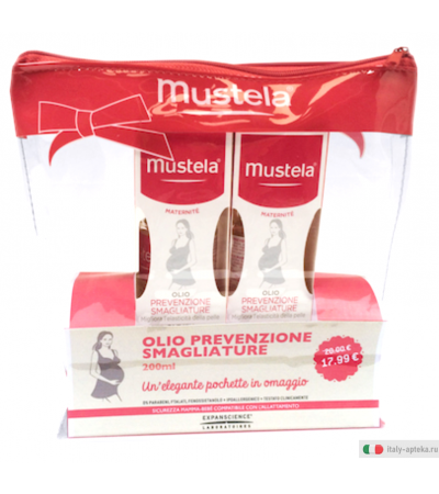 Mustela Trousse Olio Prevenzione Smagliature Bipack 105ml + 105ml