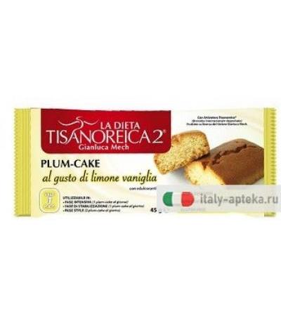 Plum-Cake Limone/Vaniglia Tisanoreica 2 45g