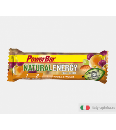 Powerbar Natural Energy Fruit&Nut Strudel Di Mele 1 Barretta 40g