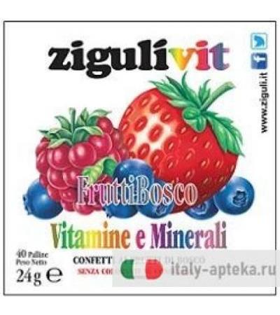 Zigulìvit Frutti Di Bosco 40 Confezioni