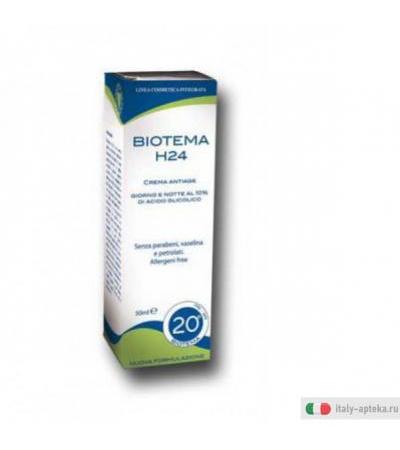 biotema h24 biotema h24 crema unisce gli effetti antinvecchiamento dell'acido