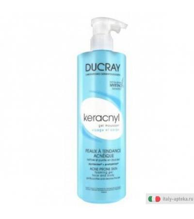 Ducray Keracnyl Gel Detergente Viso e Corpo 400 ml