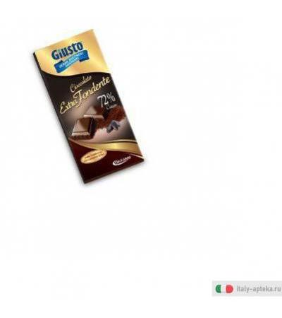 Giusto senza Zuccheri Tavoletta Cioccolato extra Fondente 100 g