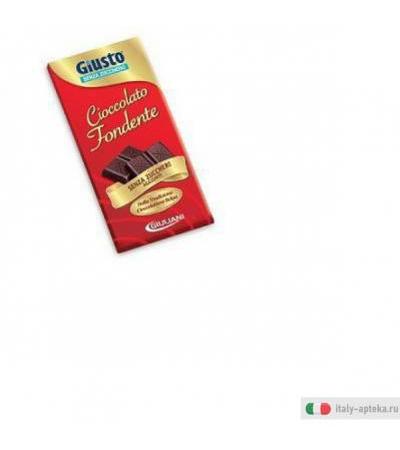 Giusto Tavoletta al Cioccolato Fondente senza zucchero 85 gr