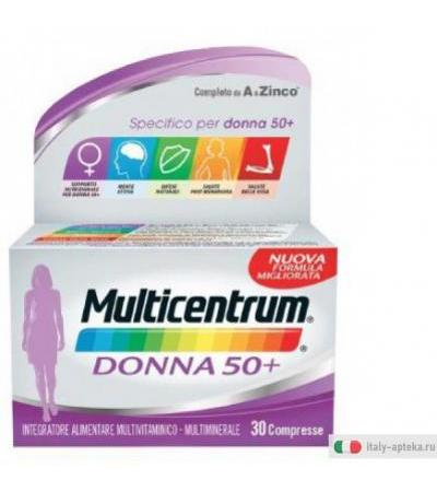 Multicentrum Donna 50+ Multivitaminico e Multiminerale 90 Compresse