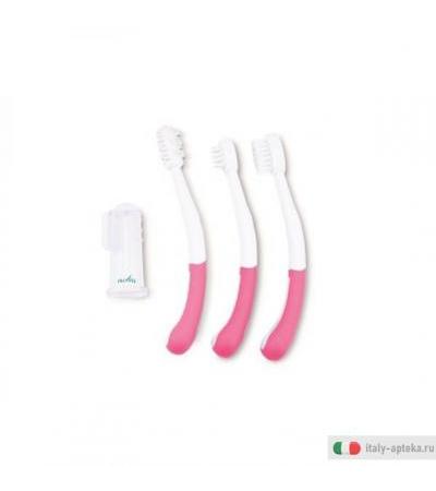 nuvita kit igiene dentale rosa