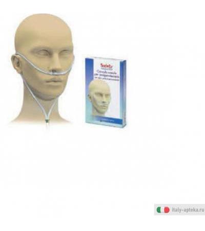 safety dispositivo medico ce. cannula nasale per la somministrazione terapeutica dell'ossigeno.