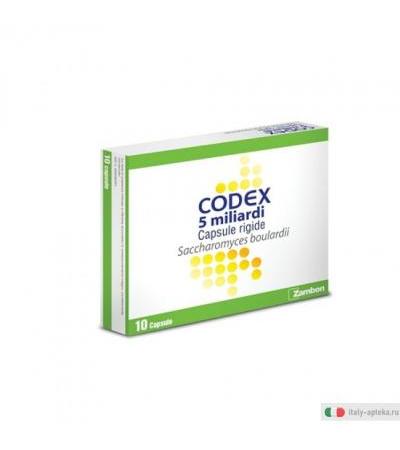 Codex 10 capsule 5 miliardi 250 mg