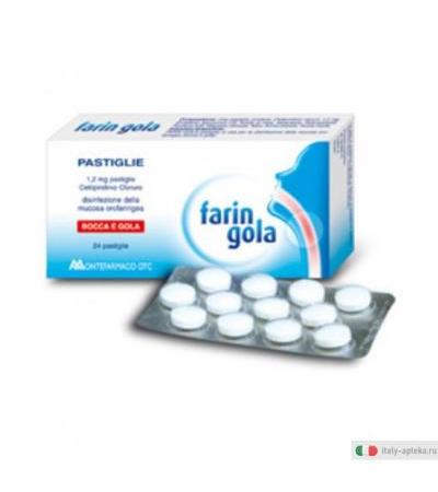 Faringola 24 pastiglie 1,2 mg