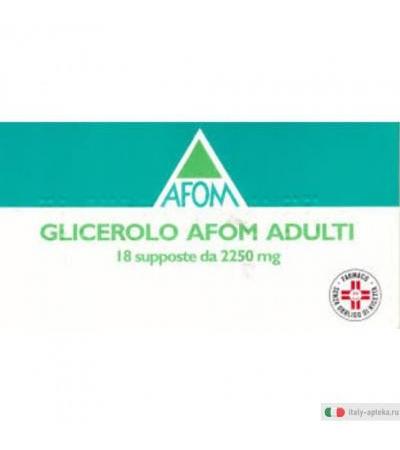 Glicerolo Afomad 18supp2250mg