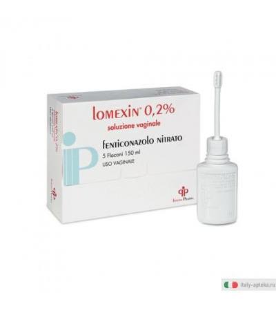 Lomexin soluziome Vaginale 5flaconi 150 ml 0,2%