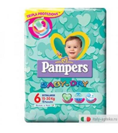 Pampers Baby Dry Down Xl 15pz