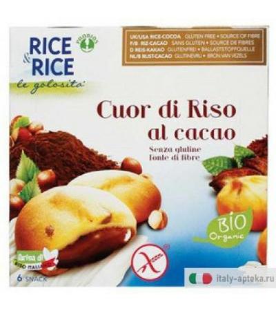 Rice &Rice CUOR DI RISO CACAO 6X33G