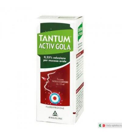 Tantum Verde Gola nebulizzatore spray 15ml 0,25%