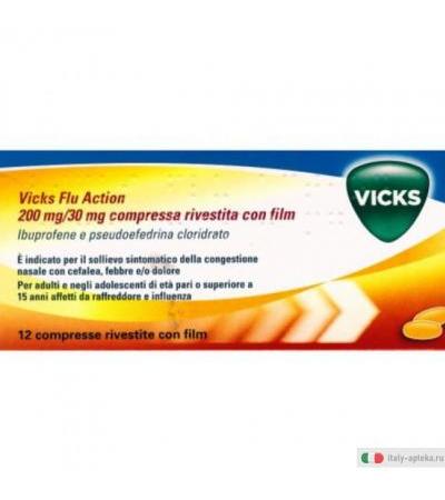 Vicks Flu Action12cpr200+30mg