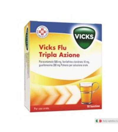 Vicks Flu Tripla Azione Polvere 10 buste