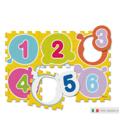 Chicco Tappeto Puzzle Numeri 1-4 anni