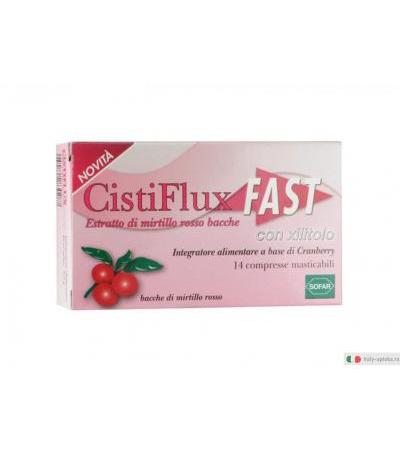 CistiFlux Fast per il benessere delle vie urinarie 14 compresse masticabili