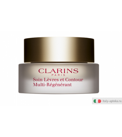 Clarins Paris Multi-Régénérante Balsamo Antirughe Labbra e Contorno Labbra 15ml