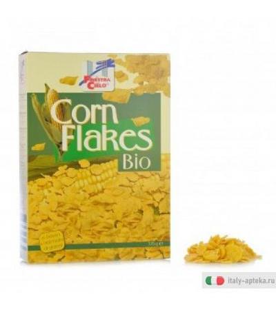 Corn Flakes bio fiocchi estrusi di mais biologici per la prima colazione da 375gr