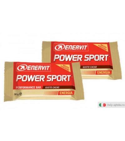 Enervit Power Sport barretta energetica gusto cacao double 30g+30g