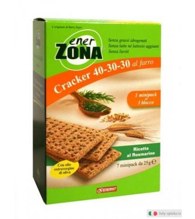 Enerzona Cracker 40-30-30 al farro gusto rosmarino 25g