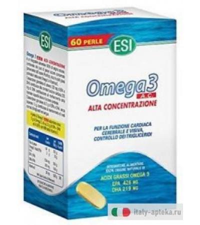 Esi Omega3 AC utile per la funzione cardiaca e celebrale 60 perle