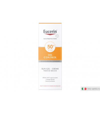 Eucerin Sun Gel-Cream Oil Control SPF50+ tocco secco viso a tendenza acneica 50ml