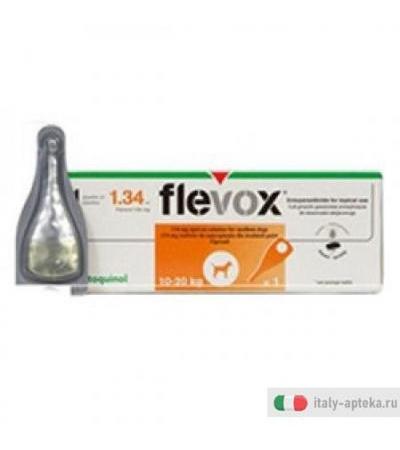 Flevox 134 mg soluzione spot-on per cani di media taglia 1 pipetta