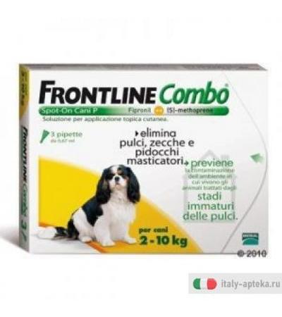 Frontline combo antiparassitario per cani da 2-10kg