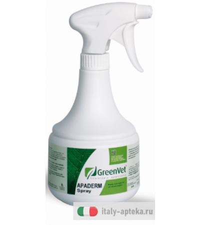 GreenVet Apaderm Spray azione protettiva dai parassiti esterni 500ml