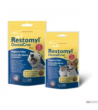Innovet Restomyl DentalCroc prevenzione placca tartaro alitosi Cani di taglia media, grande e gigante 150 g