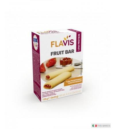 Mevalia Flavis Fruit Bar barretta aproteica con ripieno di fragola 5x25g