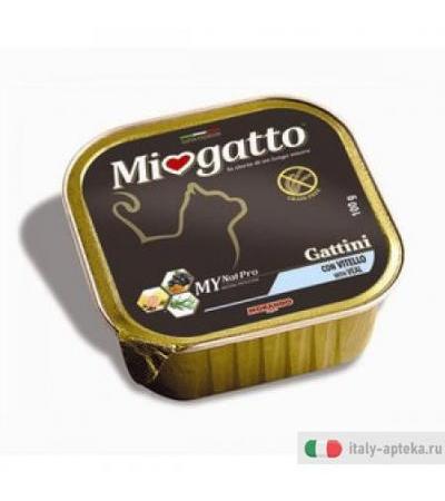 MioGatto Patè Gattini monoporzione per gattini con vitello 100g