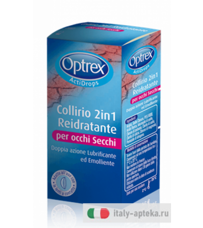 Optrex Collirio 2in1 Reidratante per occhi secchi 10 ml