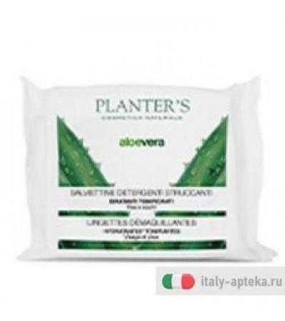 Planter's Aloevera Salviettine Detergenti Struccanti viso e occhi 20 pezzi