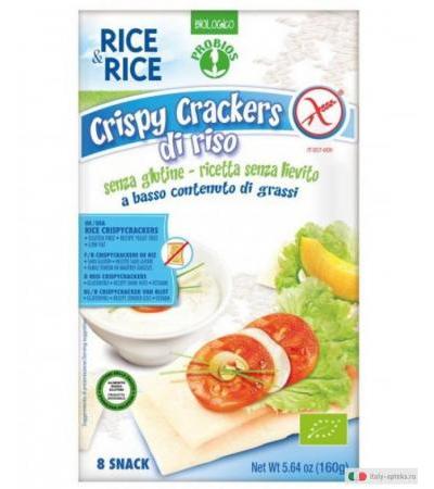 Rice & Rice Crispy Crackers Di Riso Senza Glutine e Lievito 8 Snack