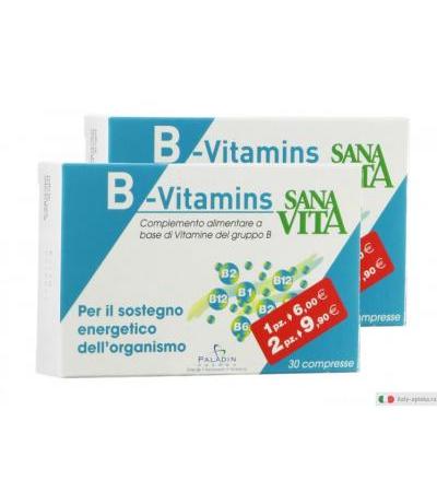 SANAVITA B-Vitamins integratore di Vit gruppo B OFFERTA 2 CONFEZIONI