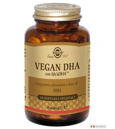 Solgar Vegan DHA 30 softgels vegetali per occhi e mente