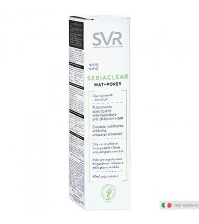 SVR SEBIACLEAR Mat+Pores sebo regolatore opacizzante 40ml